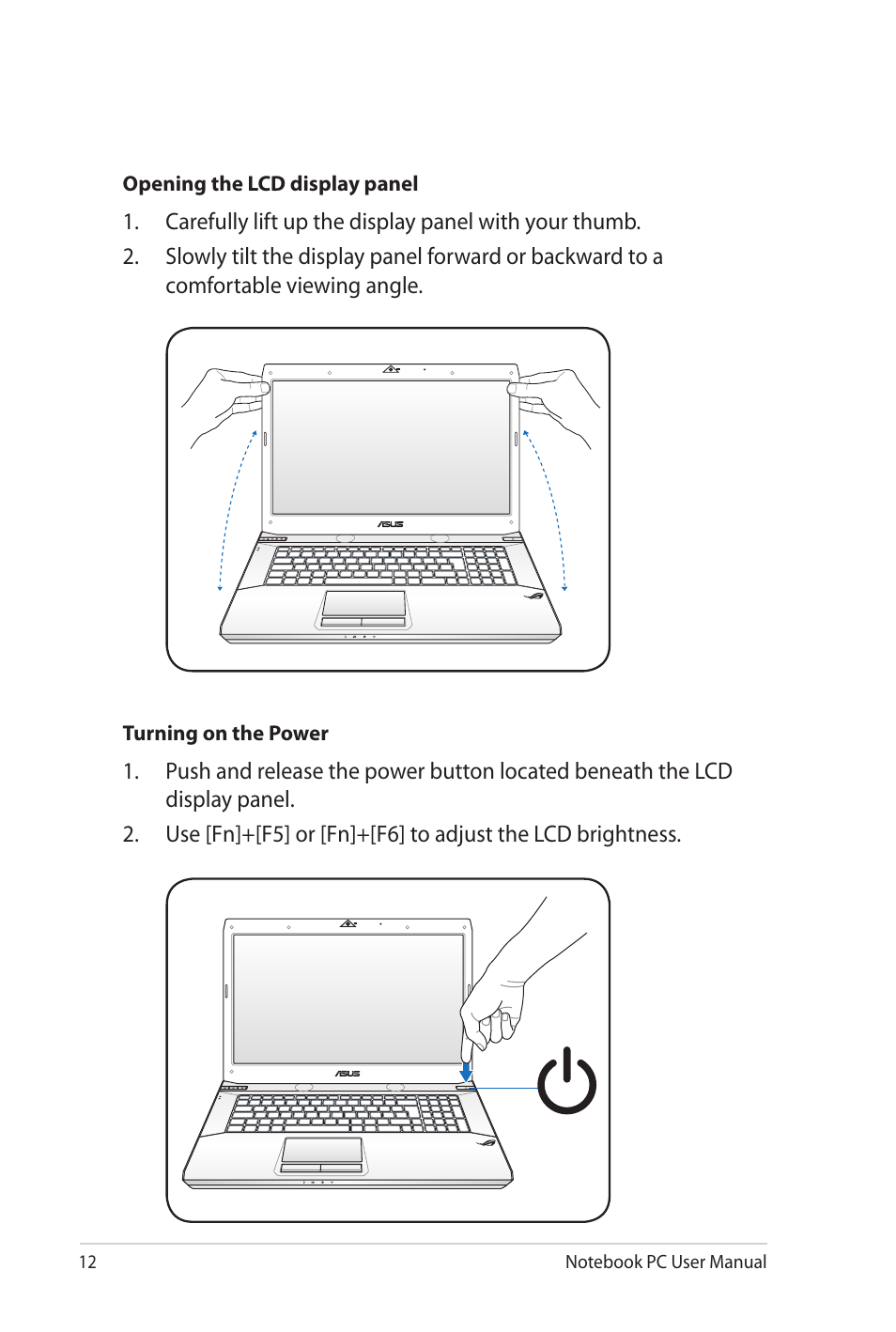 Asus G73Sw User Manual | Page 12 / 120