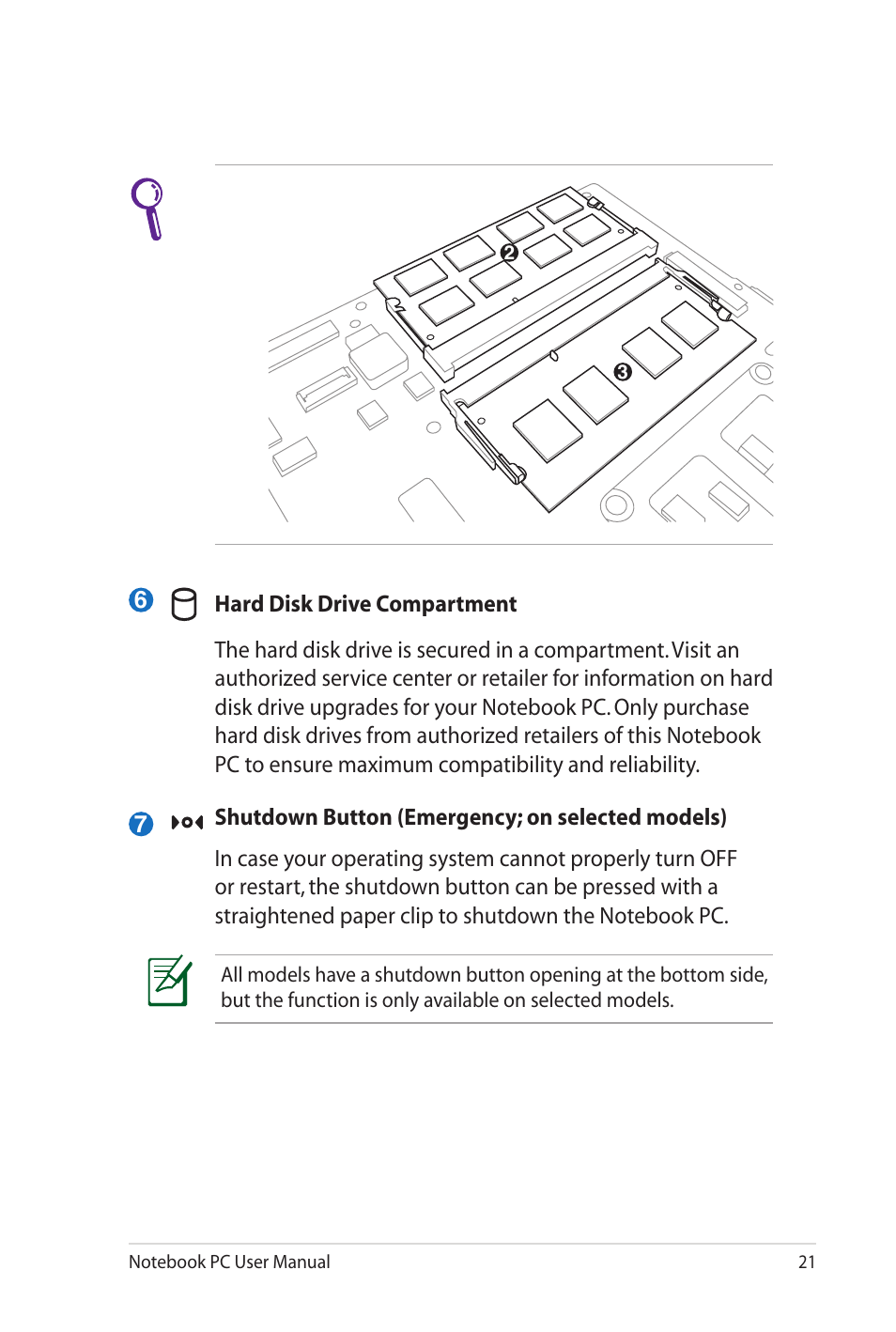 Asus G73Sw User Manual | Page 21 / 120