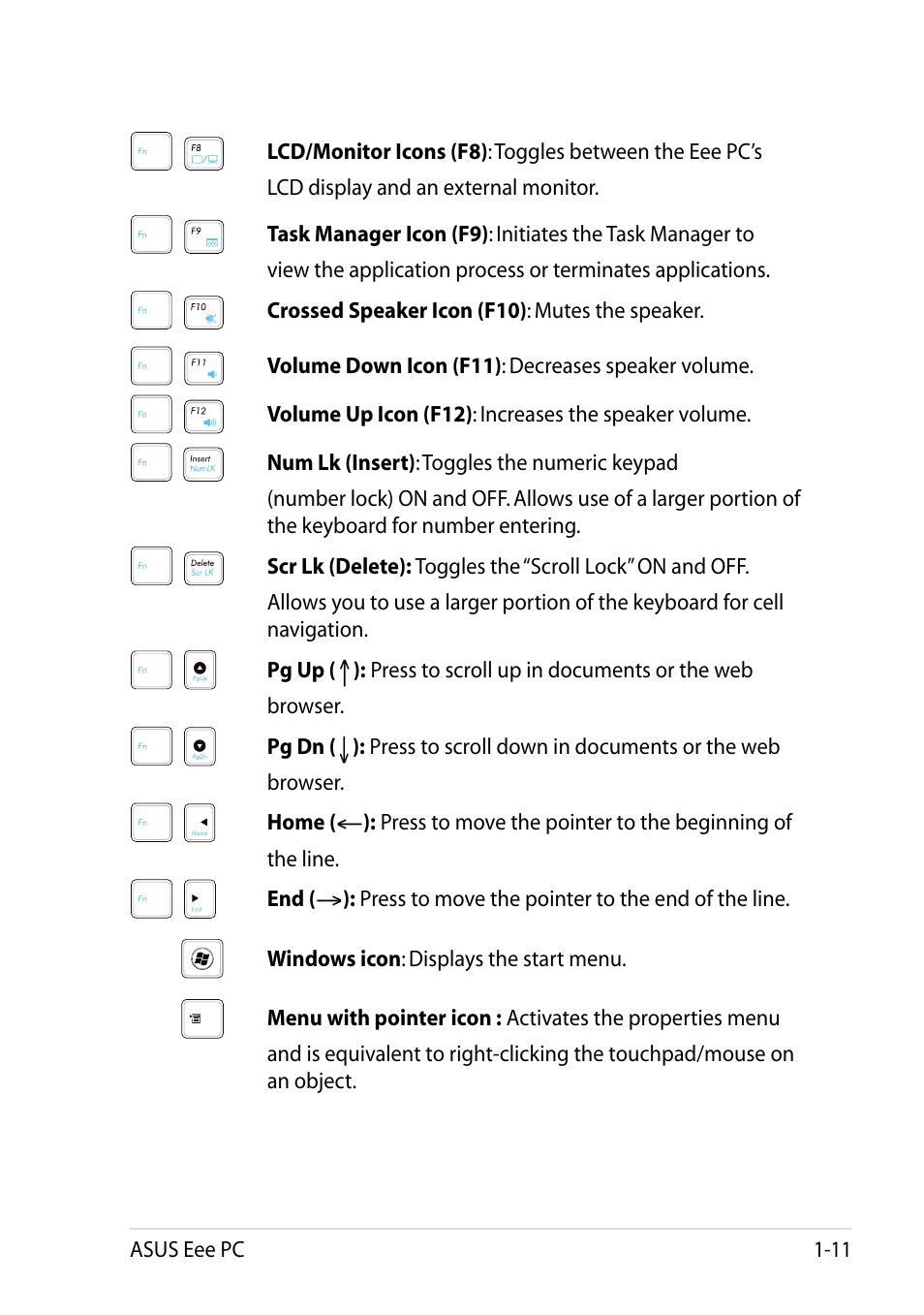 Asus Eee PC 1002H User Manual | Page 19 / 60