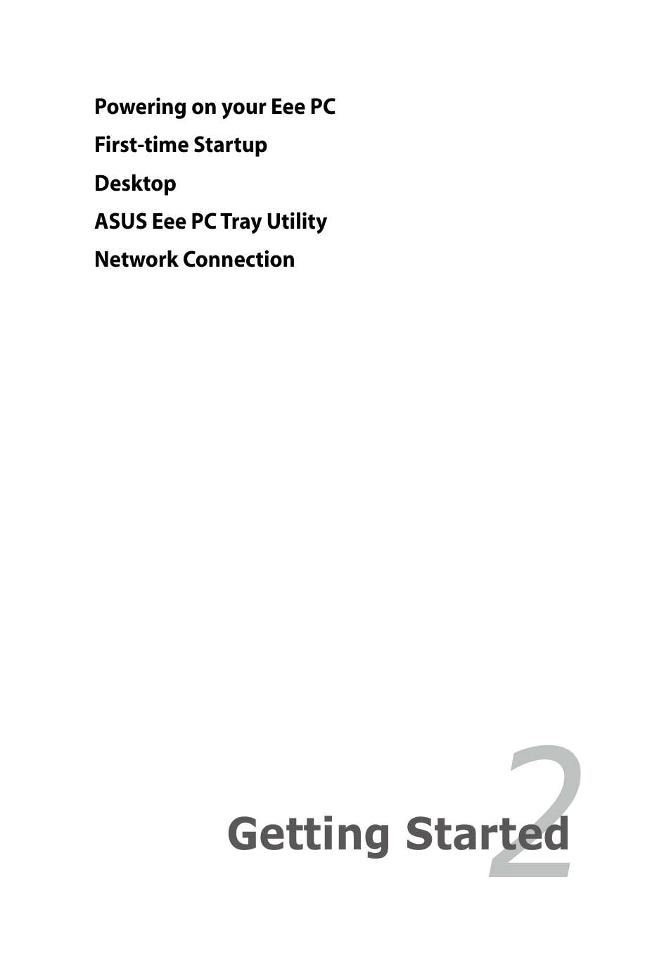 Getting started | Asus Eee PC 1002H User Manual | Page 21 / 60