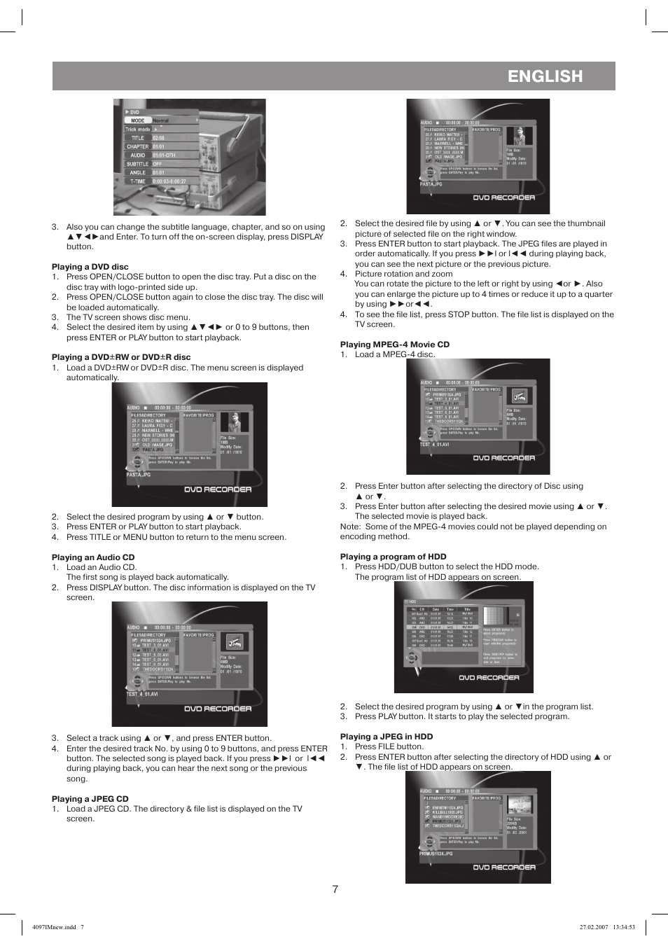 English | Vitek VT-4097 SR User Manual | Page 7 / 104