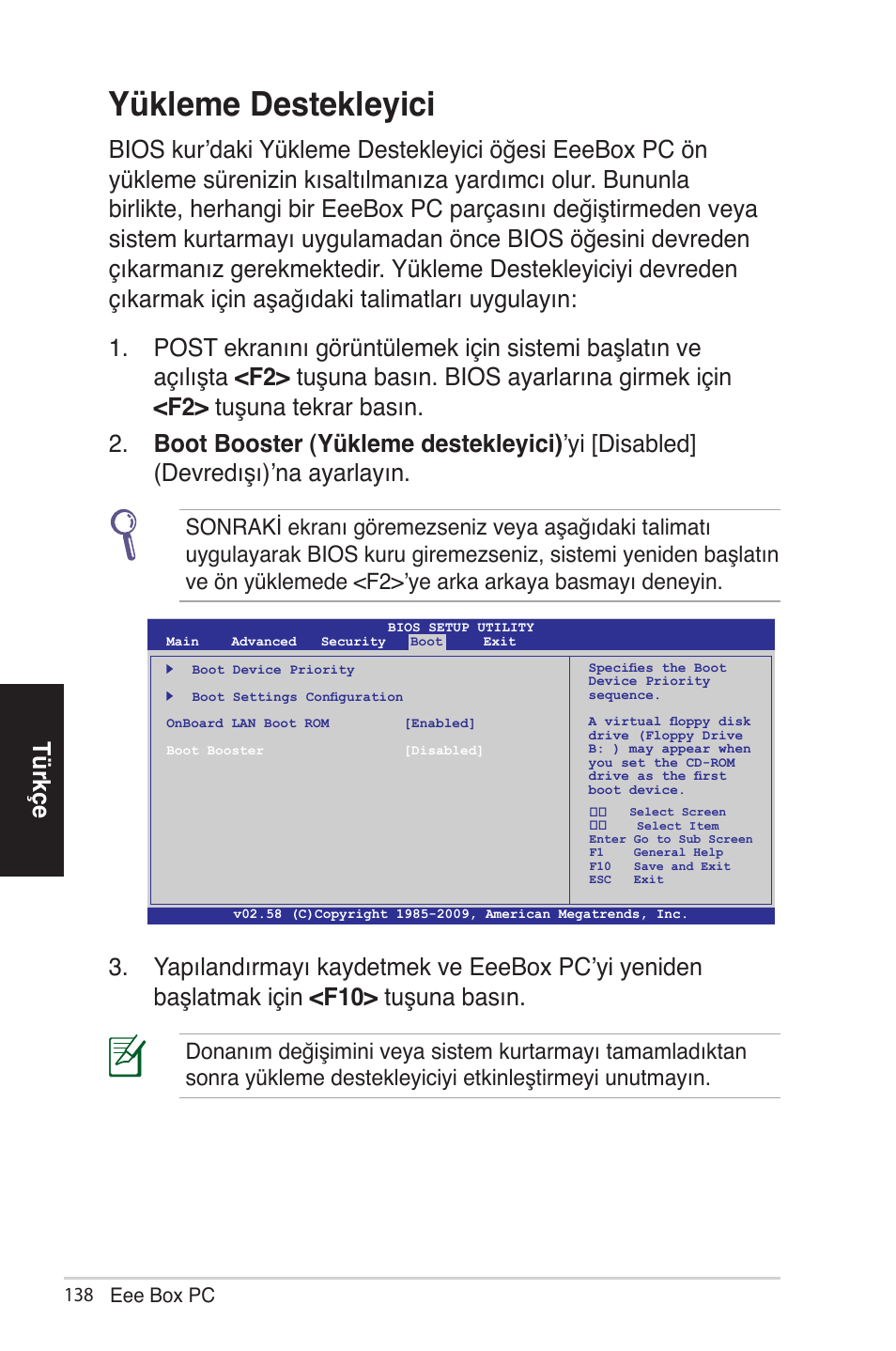 Yükleme destekleyici, Türkçe | Asus EB1012 User Manual | Page 184 / 185