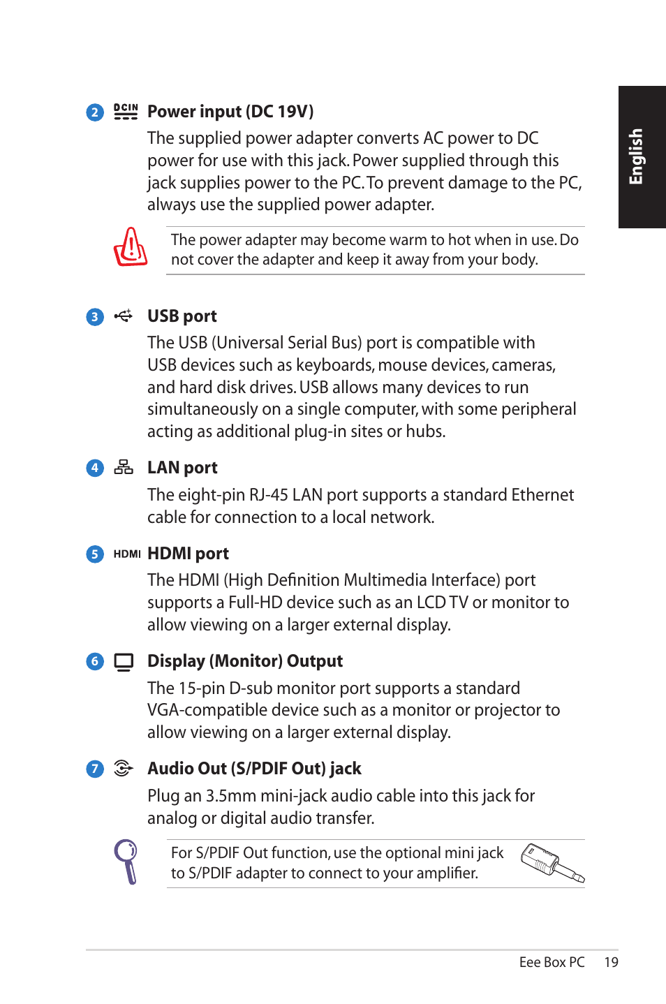 Asus EB1012 User Manual | Page 19 / 185