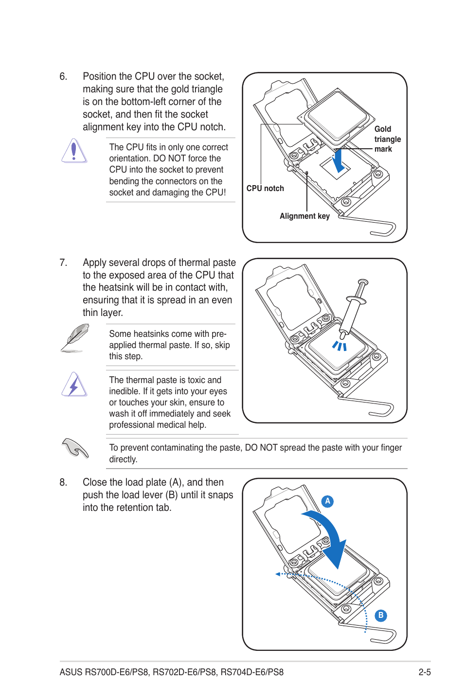 Asus RS704D-E6/PS8 User Manual | Page 25 / 164