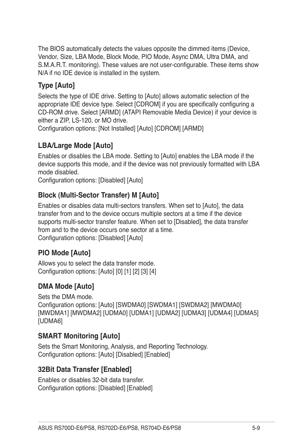 Asus RS704D-E6/PS8 User Manual | Page 73 / 164