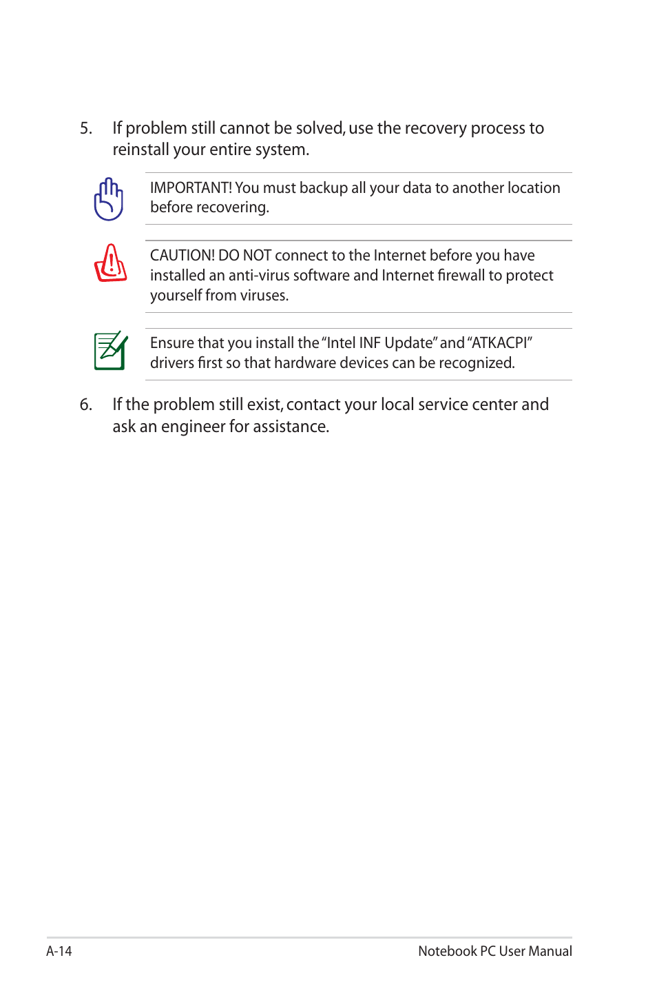 Asus X4KSL User Manual | Page 86 / 114