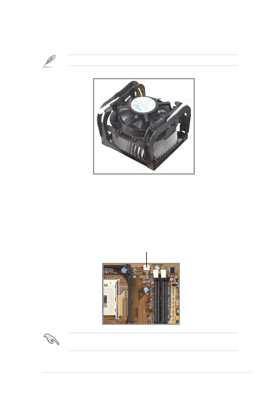 4 connecting the cpu fan cable | Asus AP130-D5 User Manual | Page 33 / 128