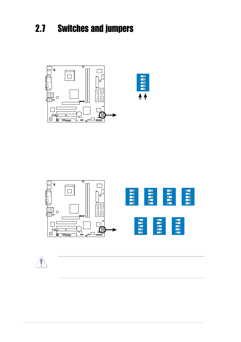 7 switches and jumpers, 16 chapter 2: hardware information | Asus AP130-D5 User Manual | Page 40 / 128