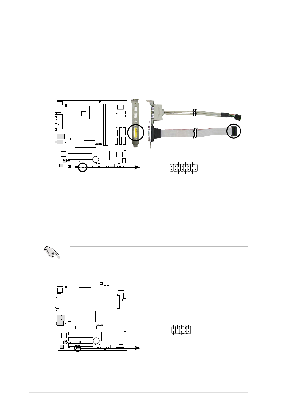 P4b533-m game connector game, P4b533-m front panel audio connector ipanel | Asus AP130-D5 User Manual | Page 50 / 128