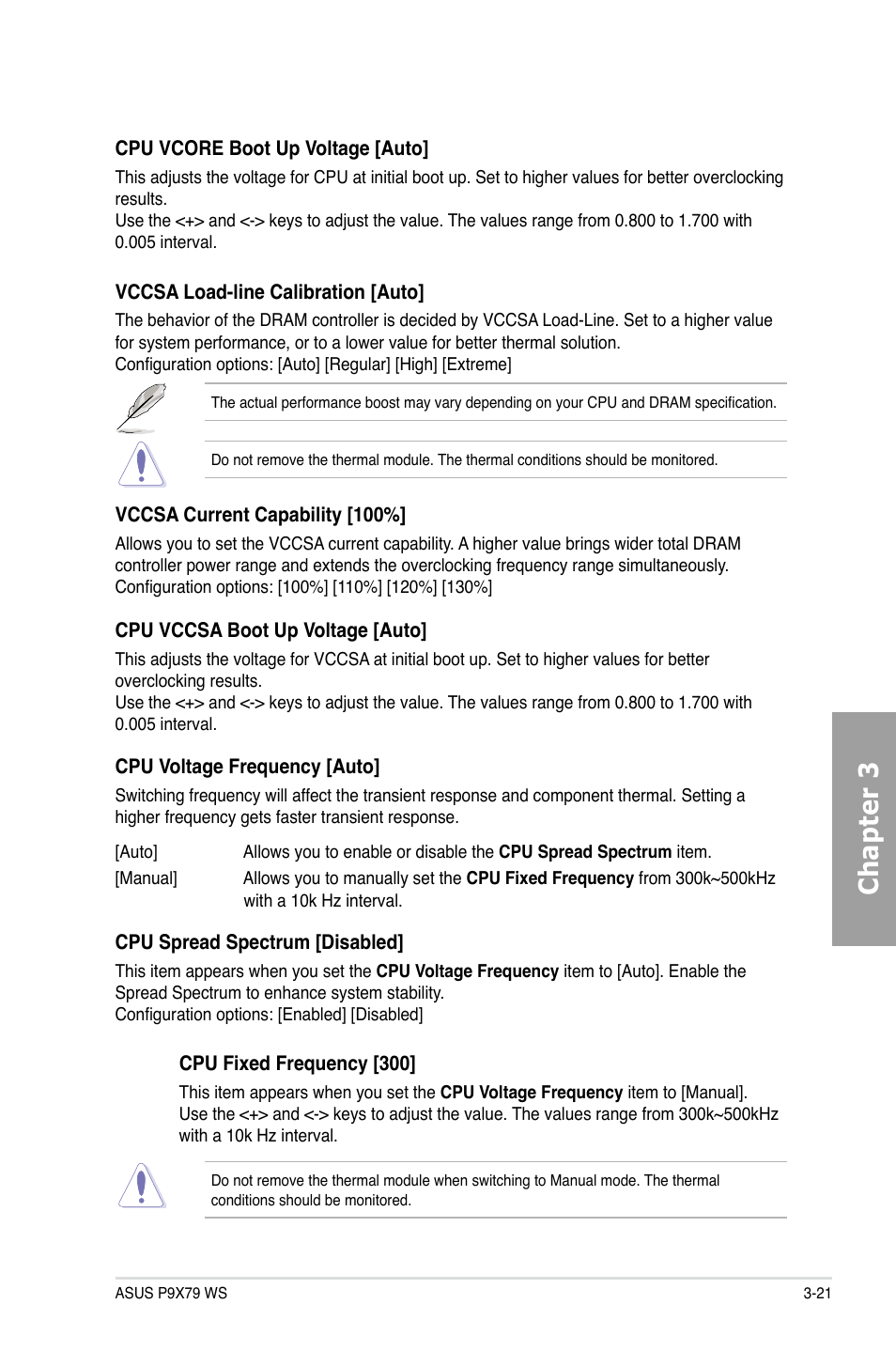 Chapter 3 | Asus P9X79 WS User Manual | Page 101 / 186