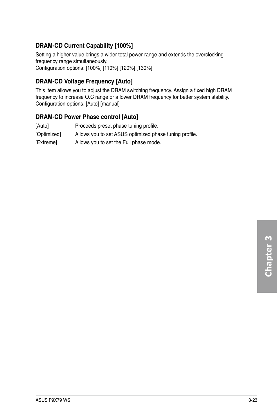 Chapter 3 | Asus P9X79 WS User Manual | Page 103 / 186