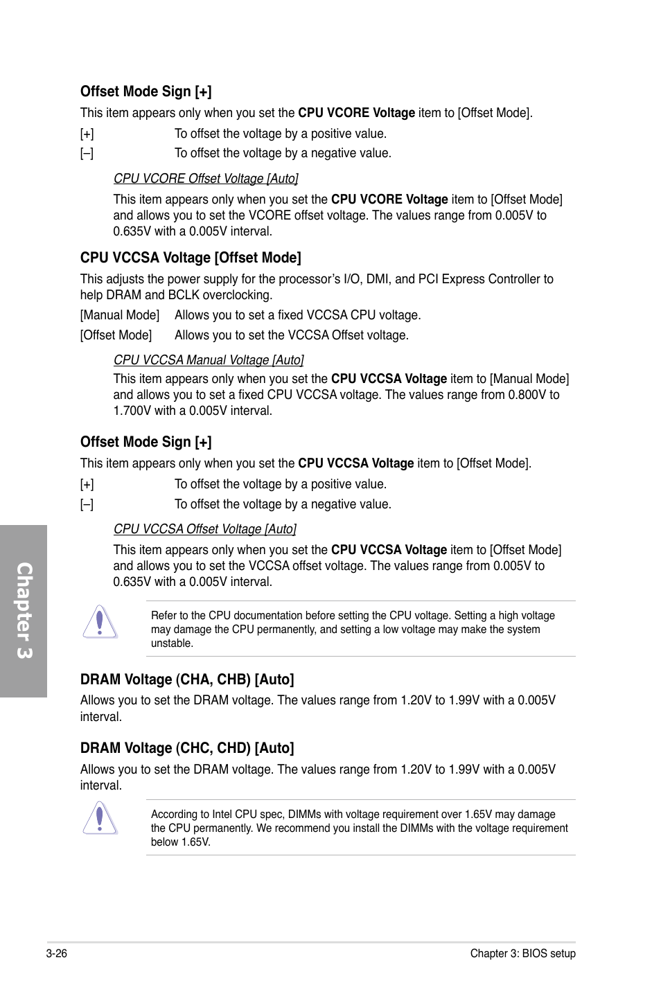 Chapter 3 | Asus P9X79 WS User Manual | Page 106 / 186