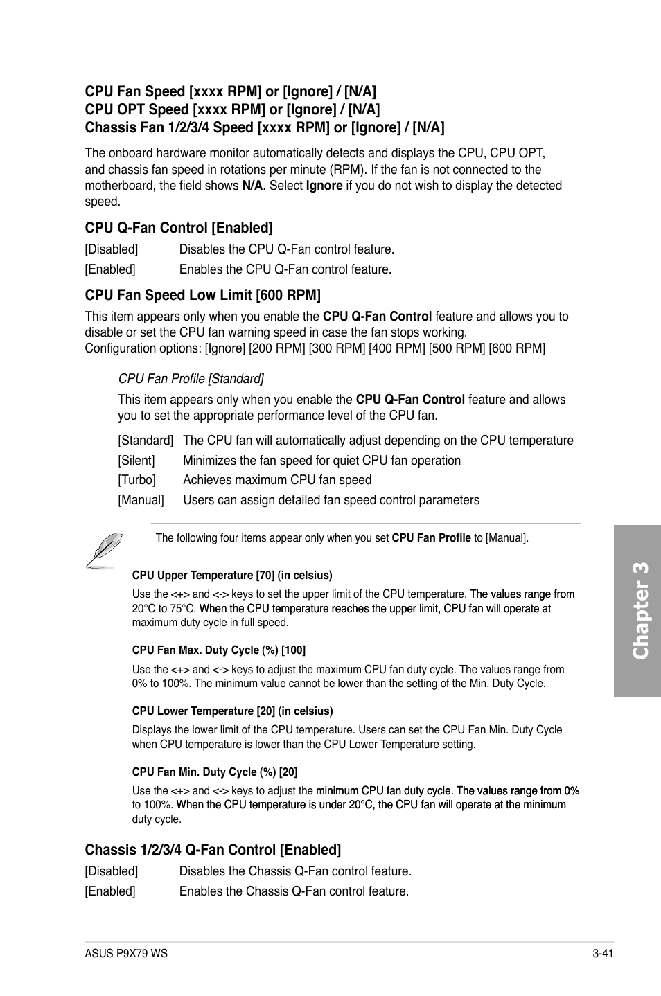 Chapter 3 | Asus P9X79 WS User Manual | Page 121 / 186