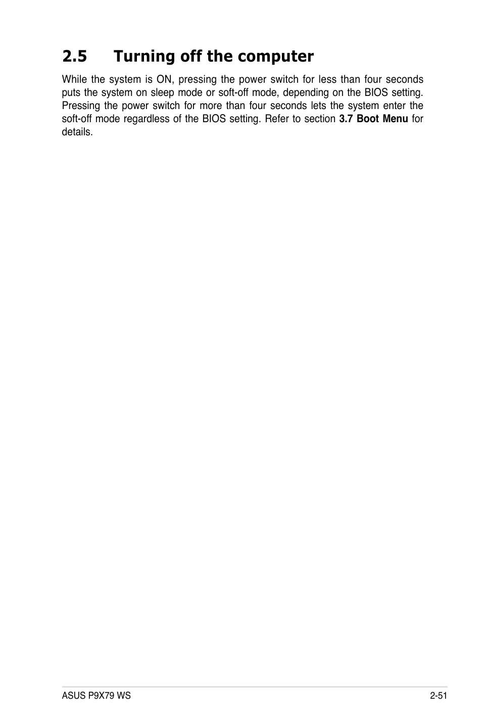 5 turning off the computer, 5 turning off the computer -51 | Asus P9X79 WS User Manual | Page 79 / 186