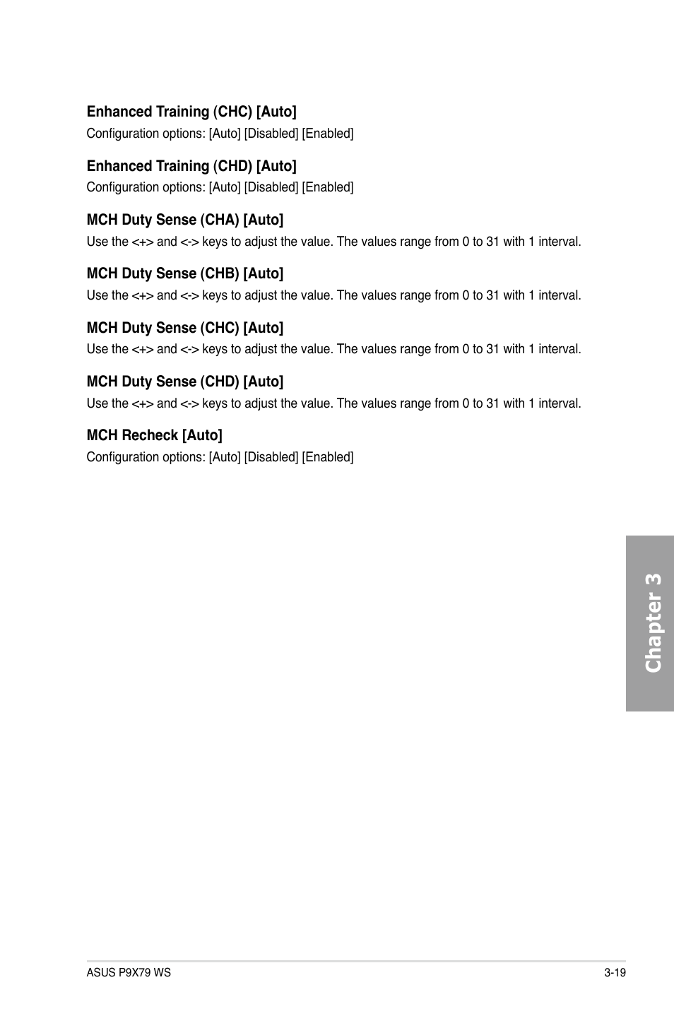 Chapter 3 | Asus P9X79 WS User Manual | Page 99 / 186