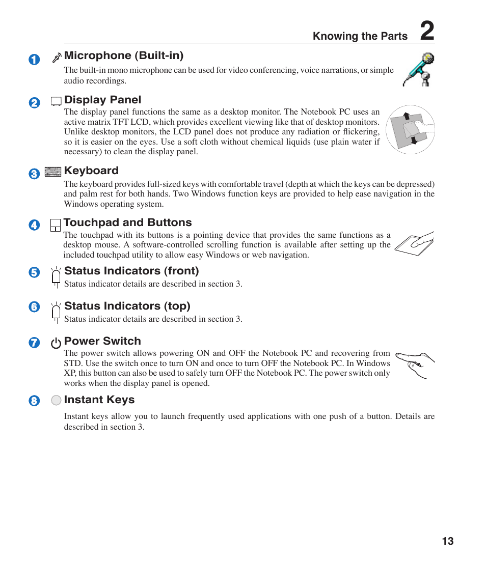 Asus Z91FR User Manual | Page 13 / 65