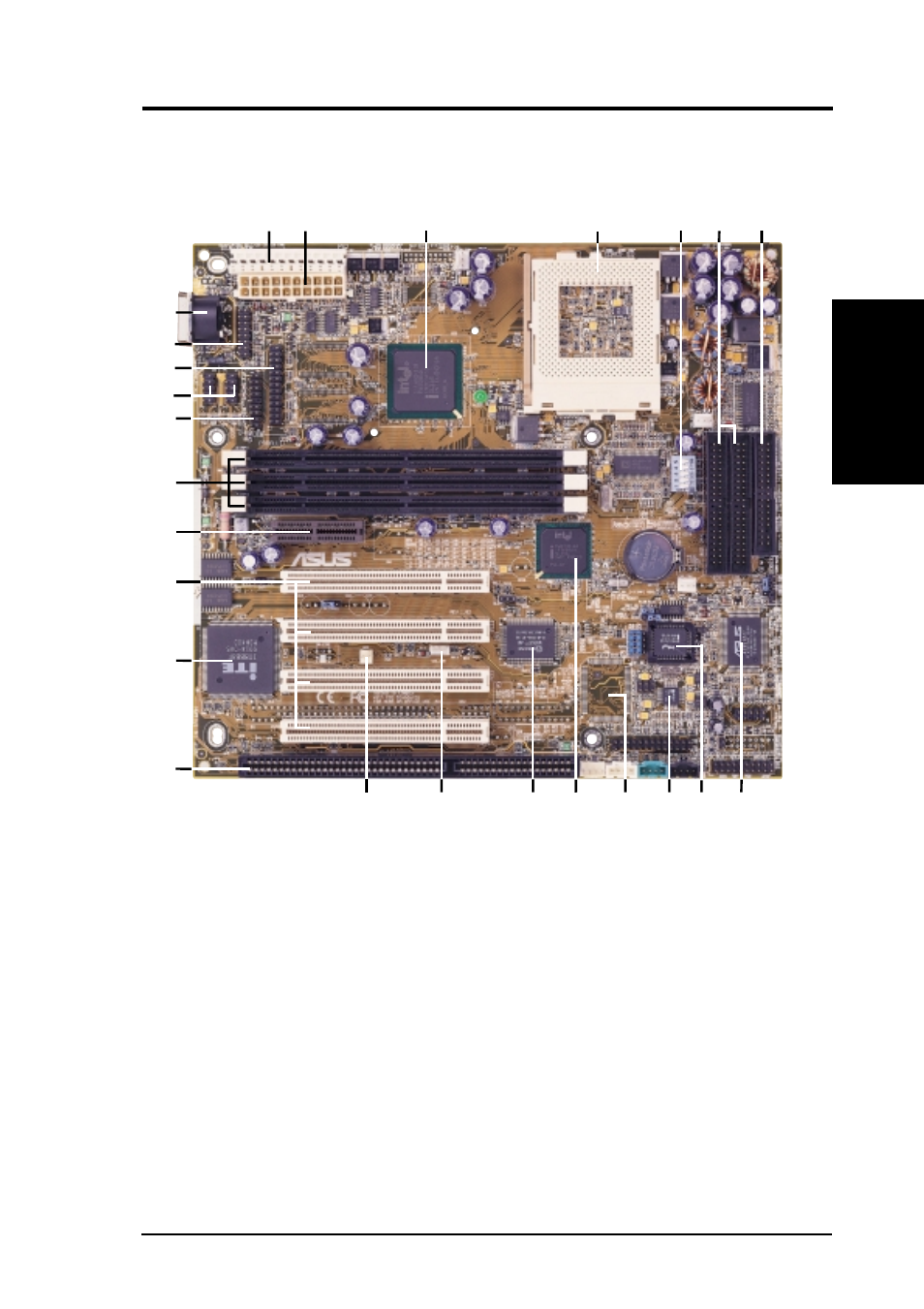 Features, 3 cuw-b component locations | Asus CUW-B User Manual | Page 13 / 96