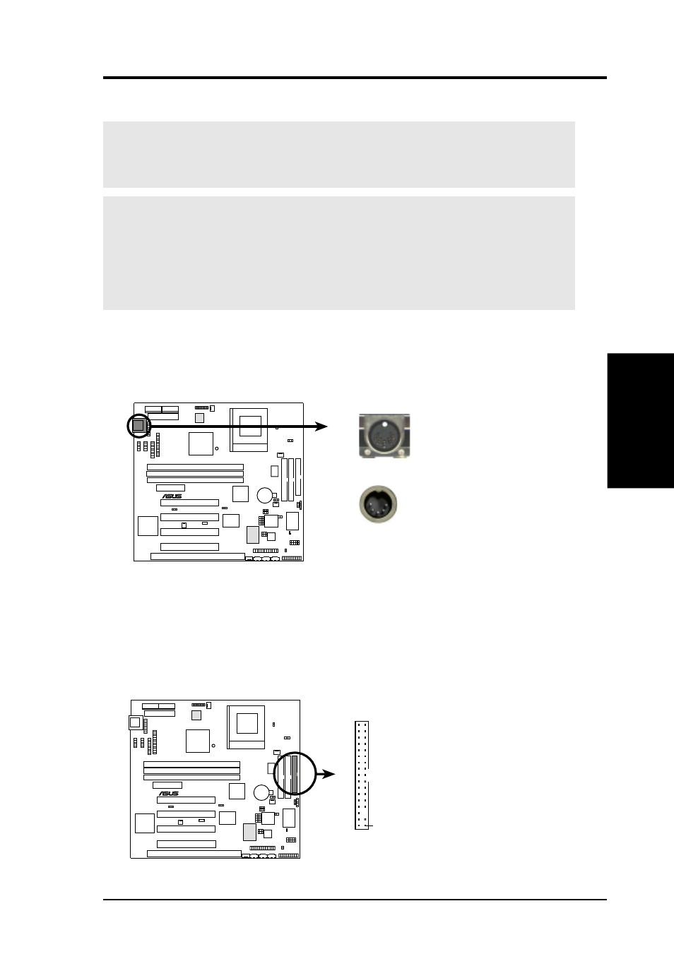 Hardware setup, 8 external connectors, Asus cuw-b user’s manual 31 | Connectors 3. h/w setup | Asus CUW-B User Manual | Page 31 / 96