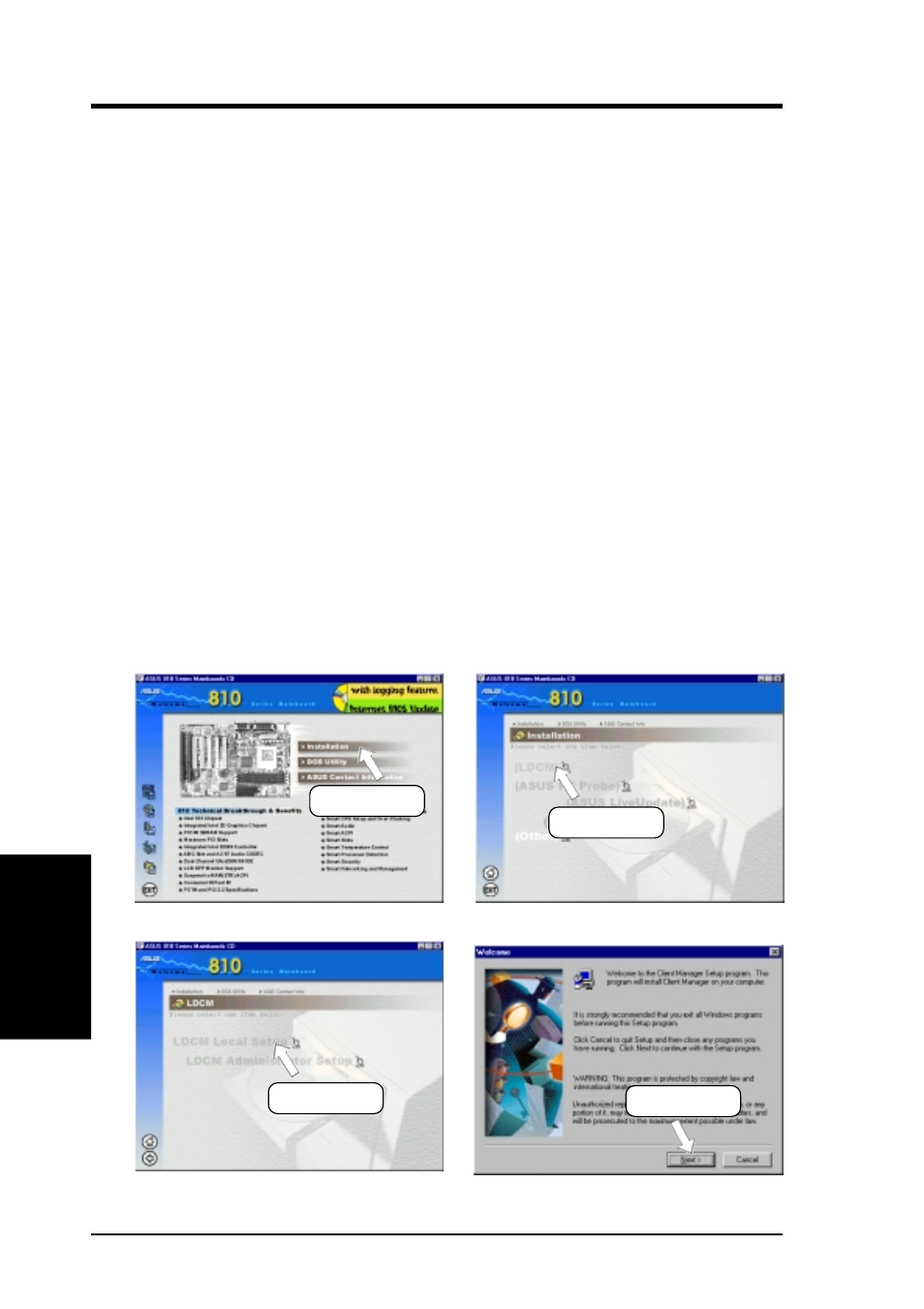 Software setup, 4 ldcm local setup, System requirements | Asus CUW-B User Manual | Page 48 / 96