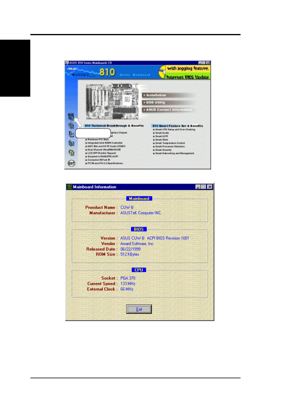 Software reference, 6 hardware information | Asus CUW-B User Manual | Page 80 / 96