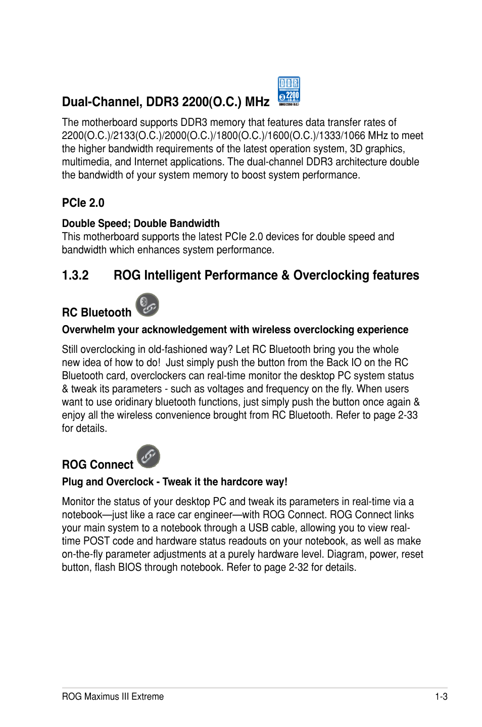 Asus Maximus III Extreme User Manual | Page 23 / 180