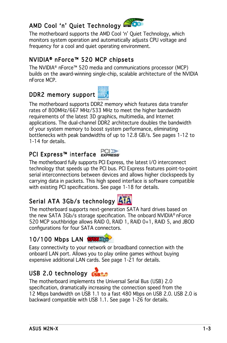 Asus M2N-X User Manual | Page 15 / 92