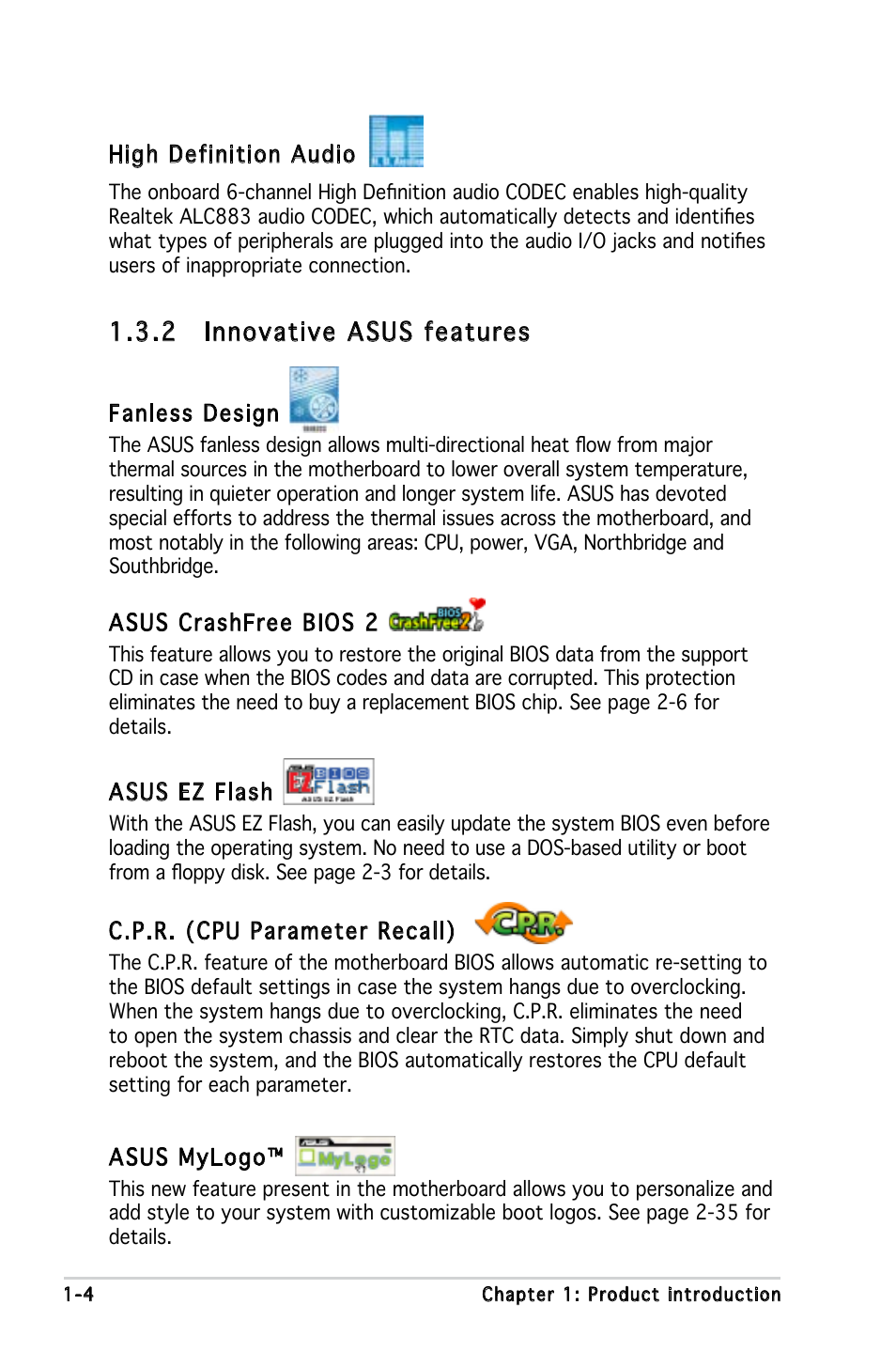 2 innovative asus features | Asus M2N-X User Manual | Page 16 / 92