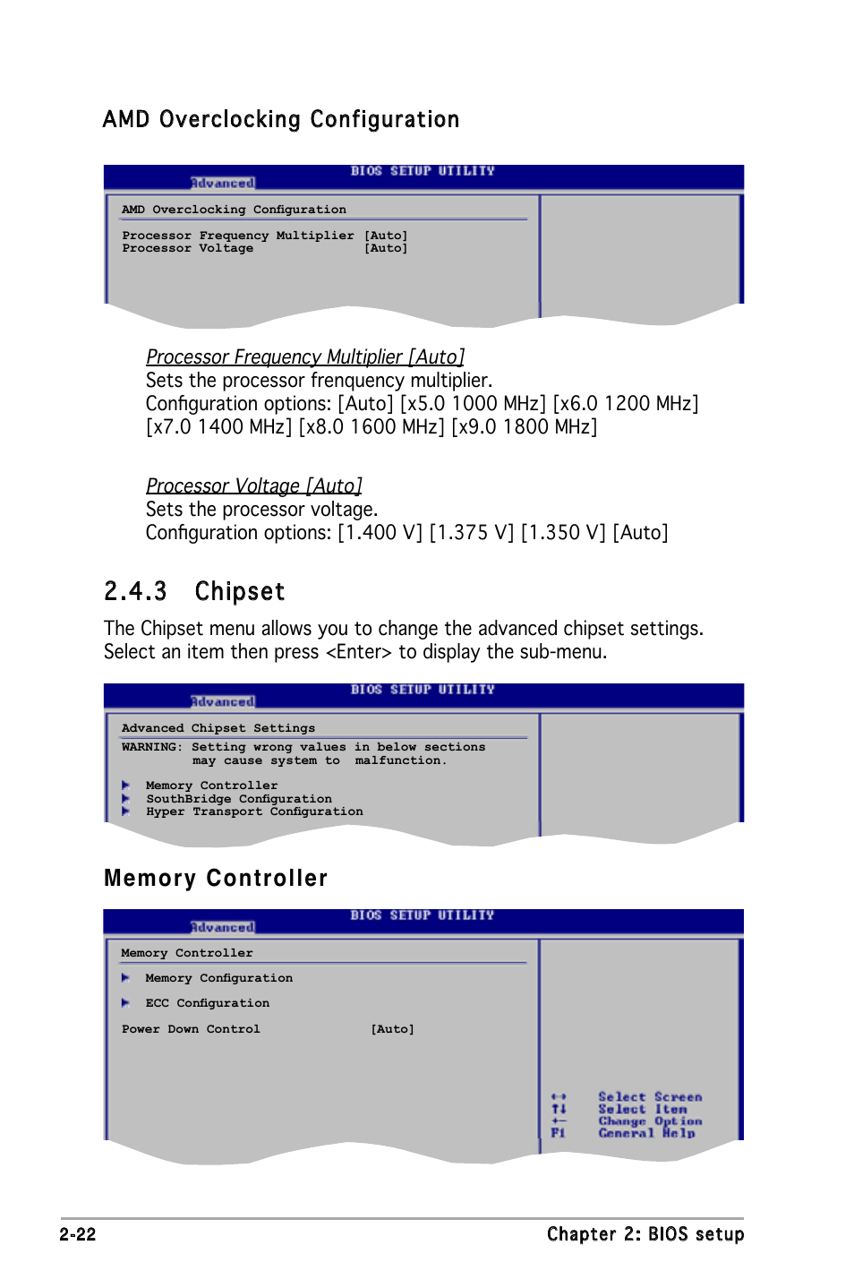 Amd overclocking configuration | Asus M2N-X User Manual | Page 64 / 92