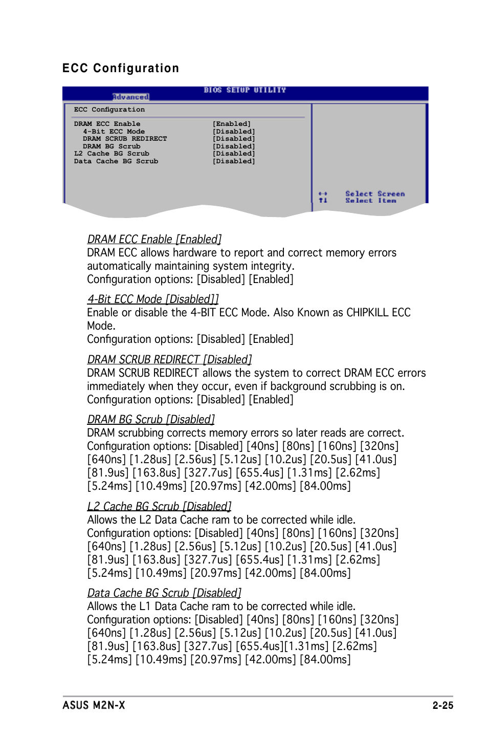 Ecc configuration | Asus M2N-X User Manual | Page 67 / 92