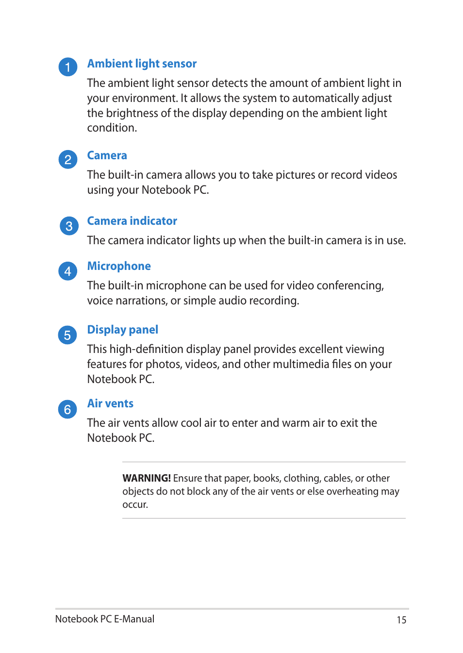Asus BU401LG User Manual | Page 15 / 132