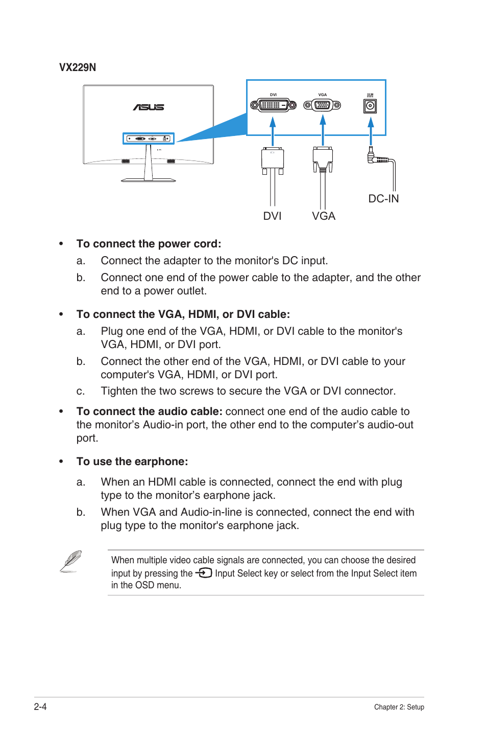 Asus VX229N User Manual | Page 17 / 26