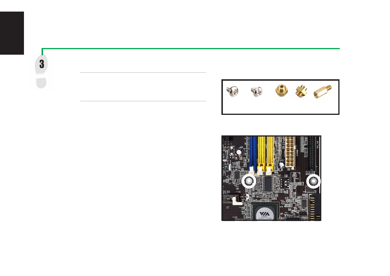 Mount the motherboard | Asus A8V Deluxe User Manual | Page 4 / 10