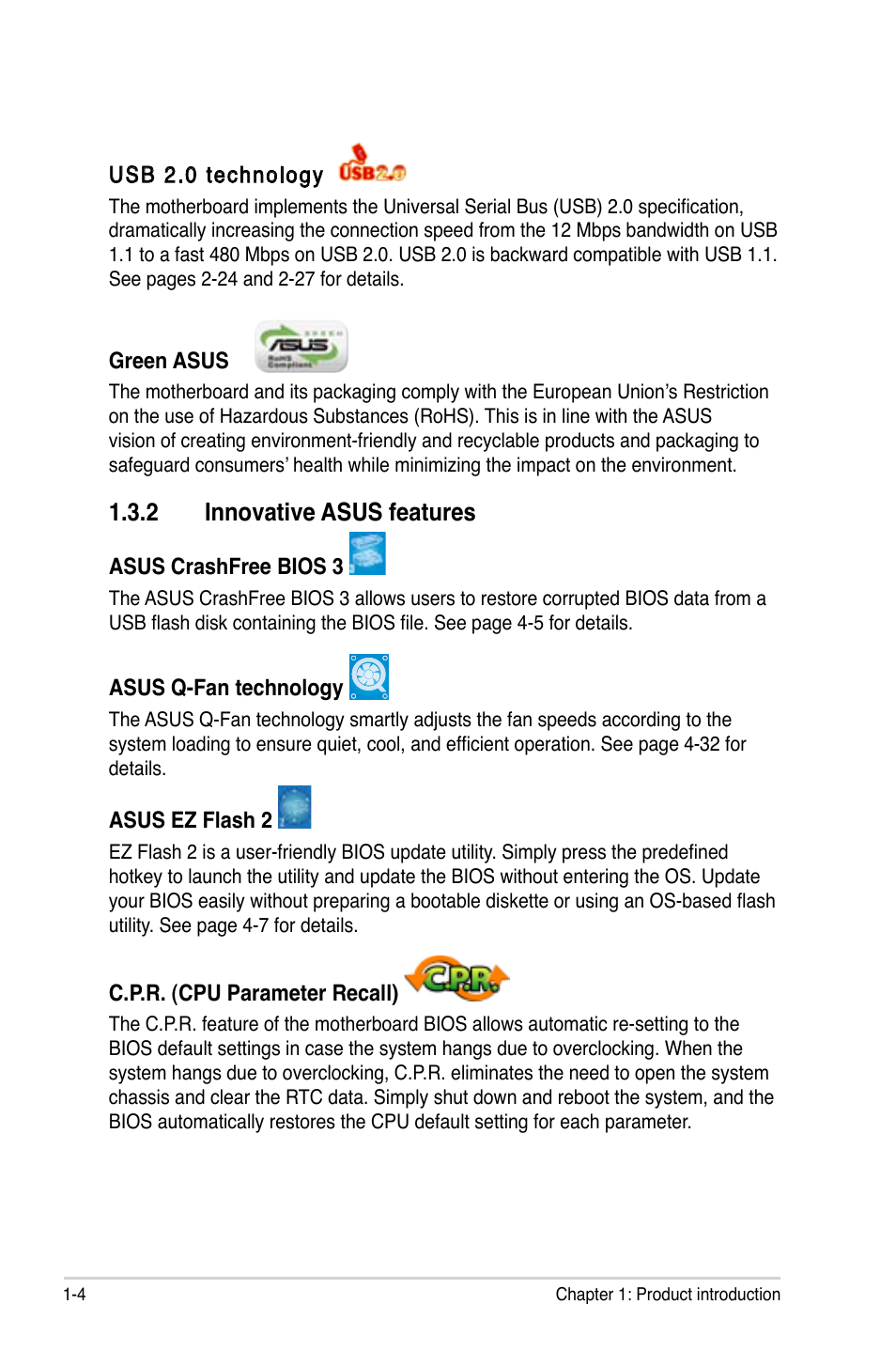 2 innovative asus features | Asus P5LD2-X/GBL User Manual | Page 18 / 112