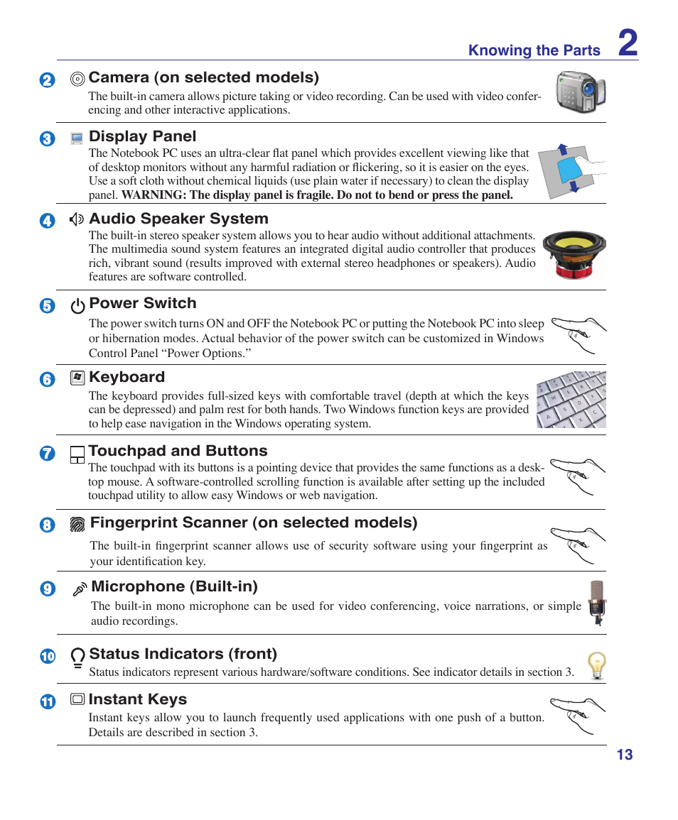 Asus Pro60Ve User Manual | Page 13 / 85
