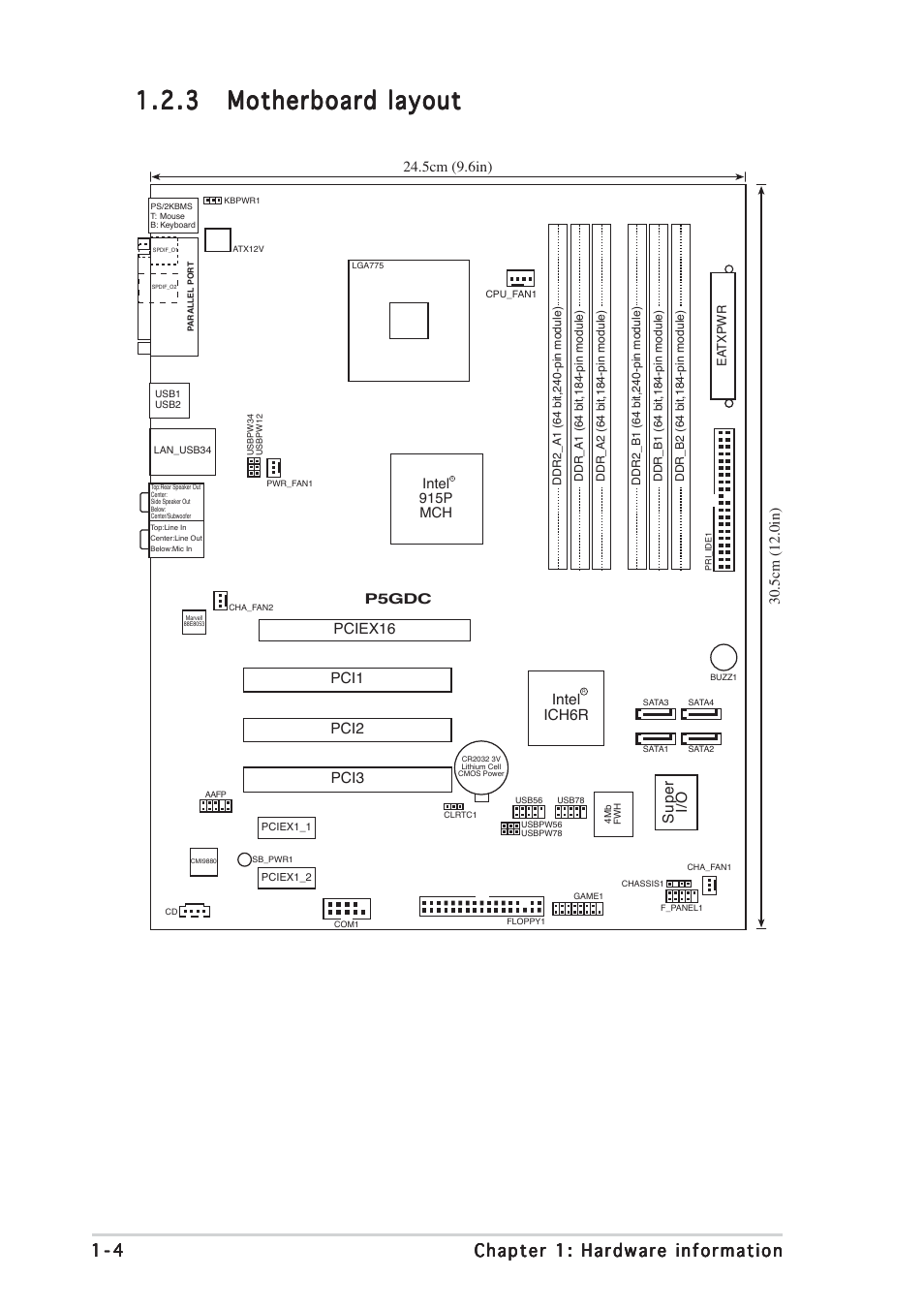 Asus P5GDC Deluxe User Manual | Page 14 / 86