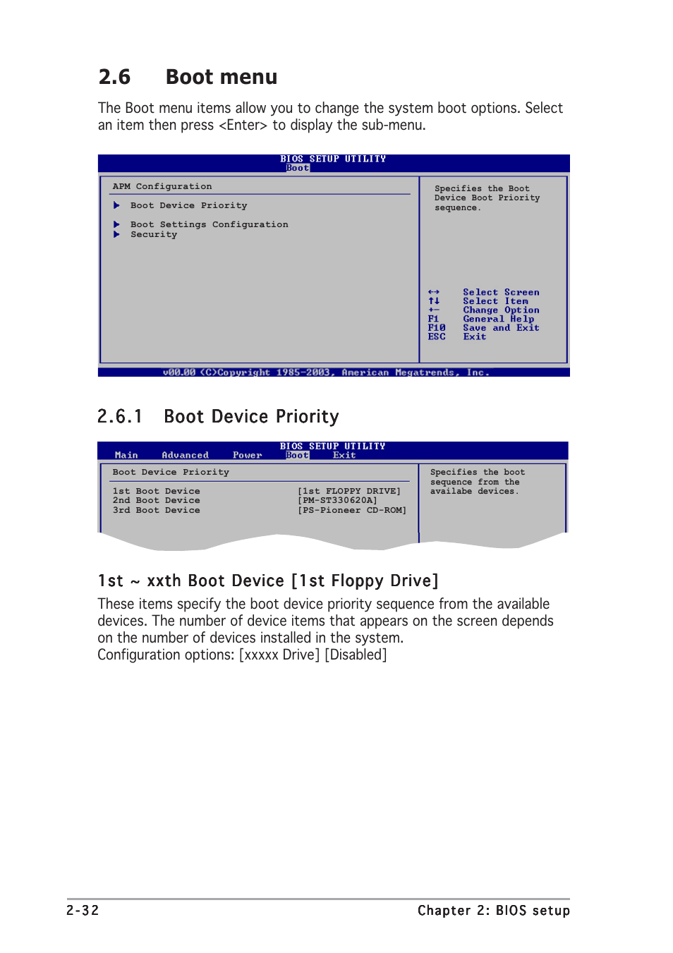 6 boot menu | Asus P5GDC Deluxe User Manual | Page 80 / 86