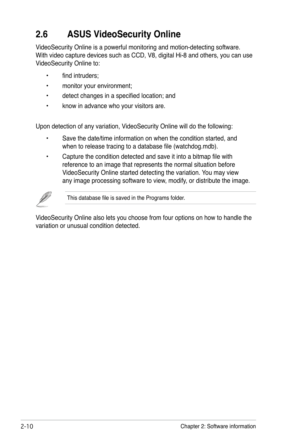 6 asus videosecurity online, Asus videosecurity online -10 | Asus My Cinema-US1-100 User Manual | Page 38 / 53