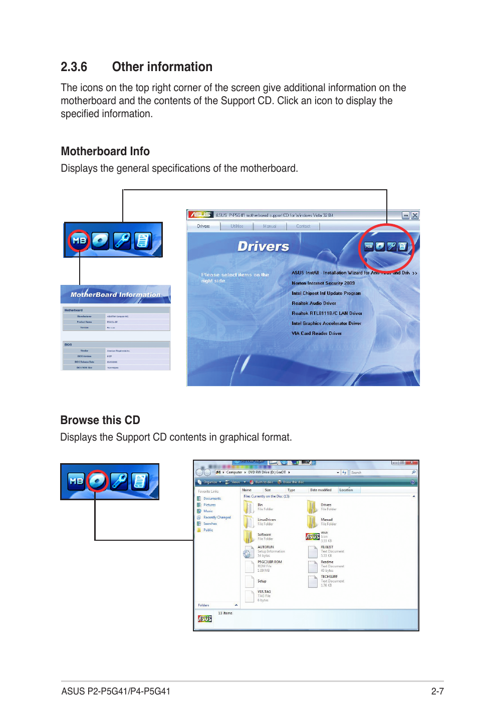 6 other information, Other information -7 | Asus P4-P5G41 User Manual | Page 23 / 75