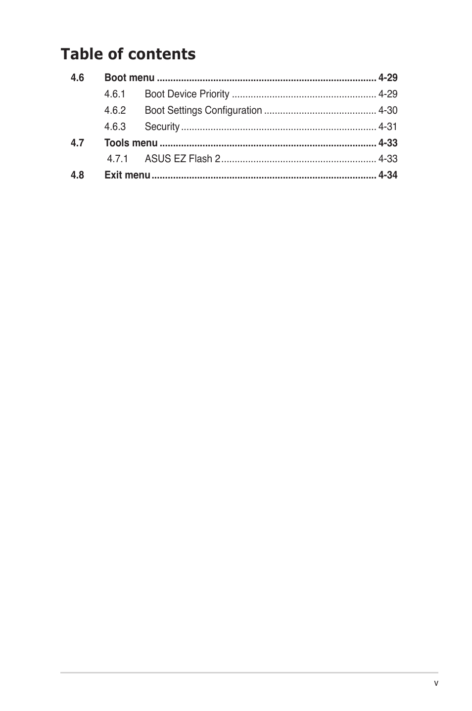 Asus P4-P5G41 User Manual | Page 5 / 75