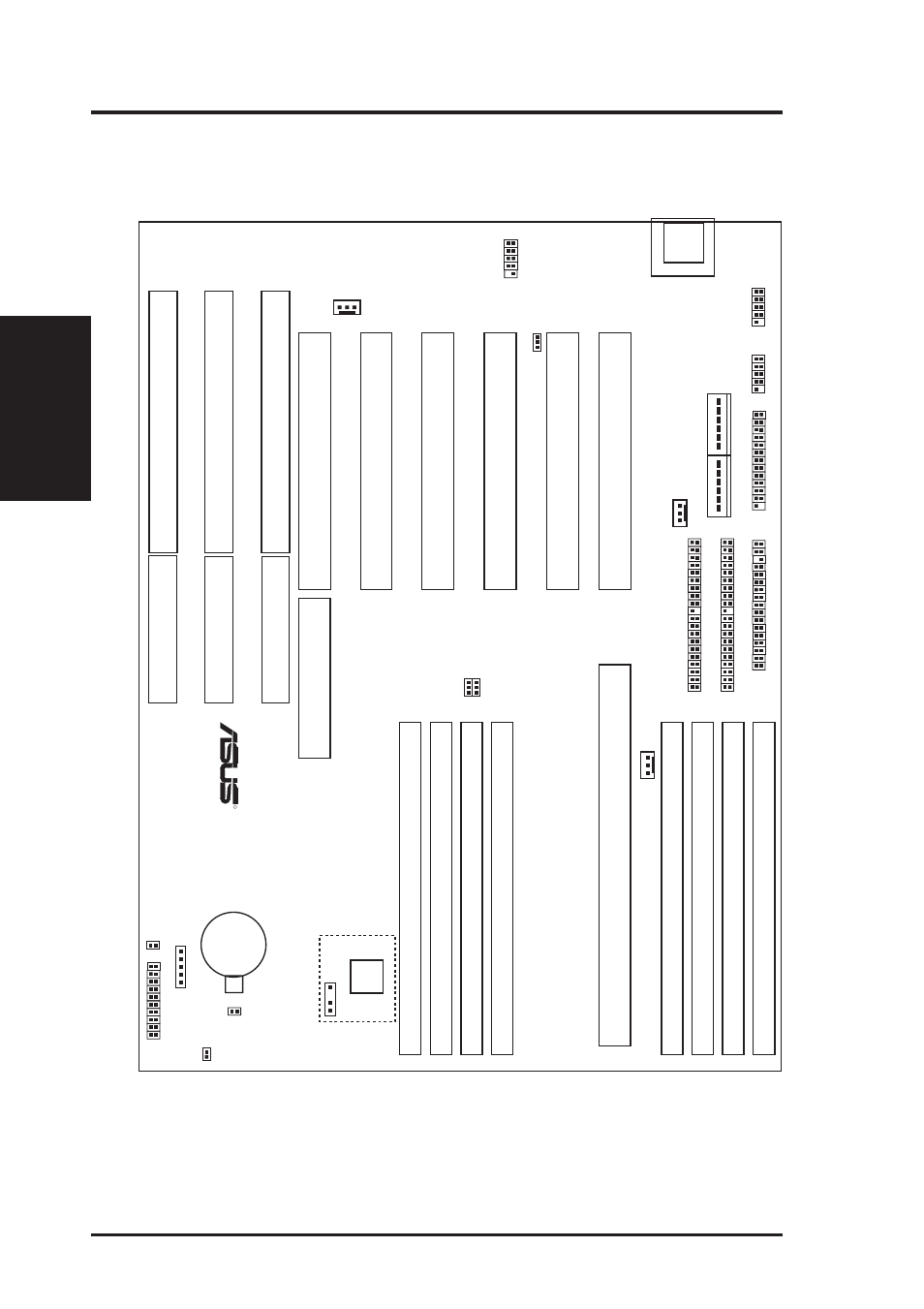 Iii. installation, Asus baseboard layout, Board layout) iii. inst alla tion | Asus P/I-P65UP5/C-PKND User Manual | Page 10 / 32