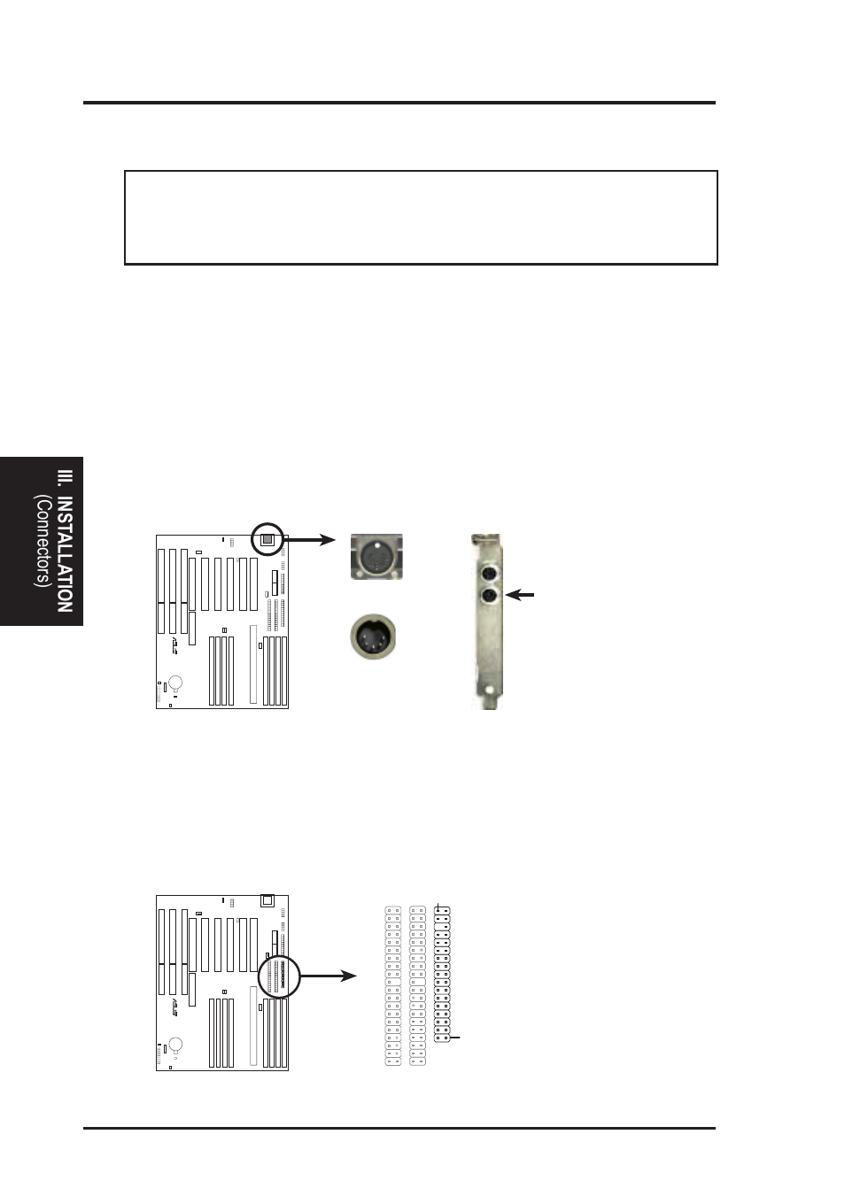 Iii. installation, External connectors | Asus P/I-P65UP5/C-PKND User Manual | Page 22 / 32