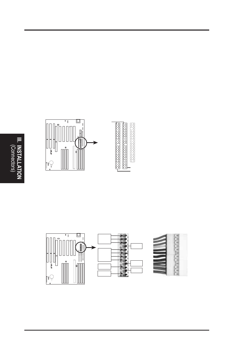 Iii. installation, Connectors) iii. inst alla tion | Asus P/I-P65UP5/C-PKND User Manual | Page 24 / 32