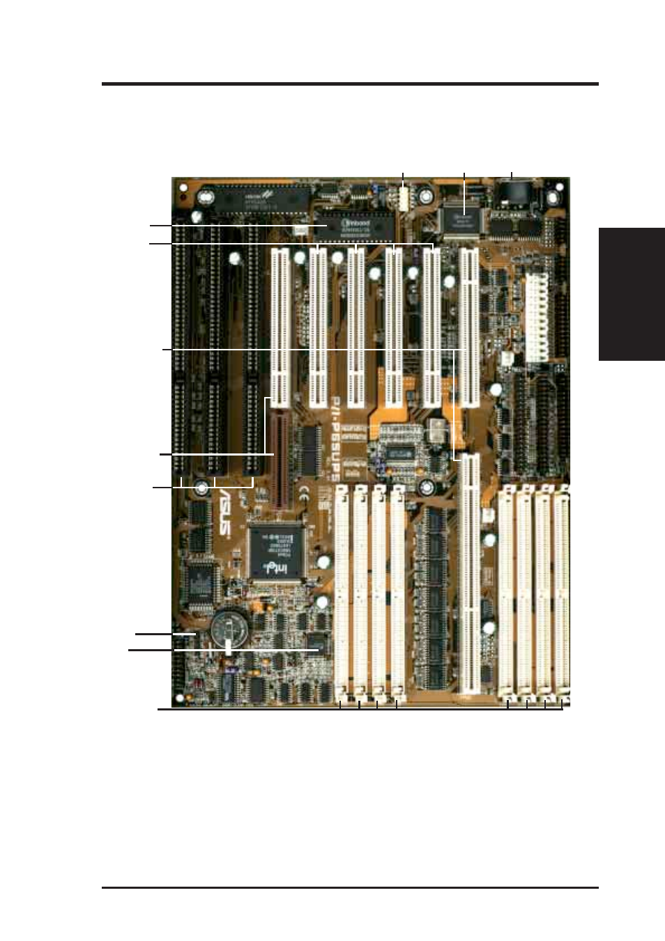 Ii. features, Parts of the asus baseboard | Asus P/I-P65UP5/C-PKND User Manual | Page 9 / 32