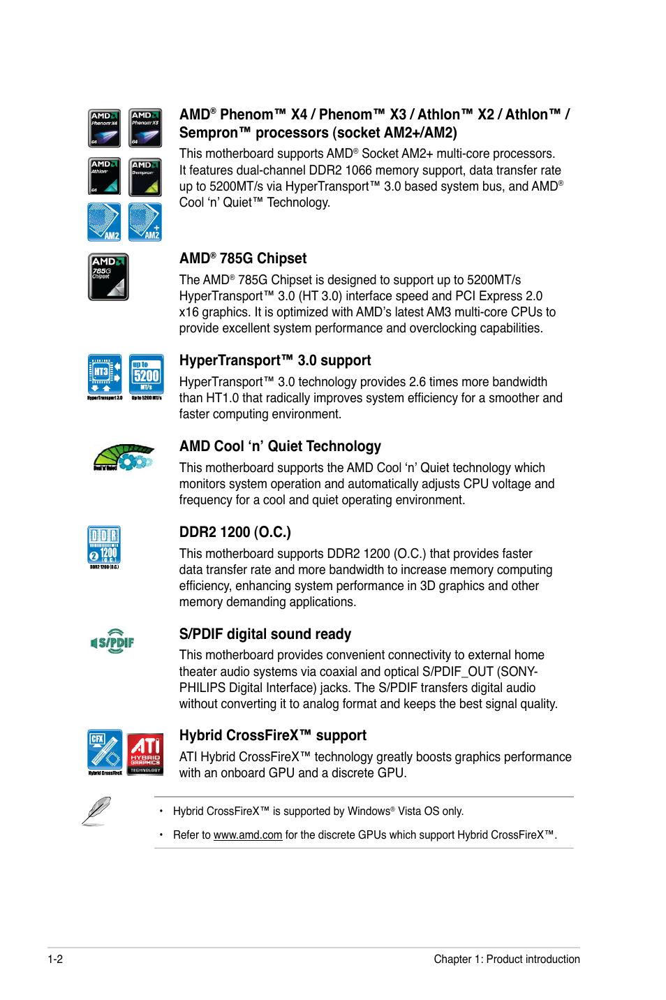 Asus M4A785-M User Manual | Page 14 / 64