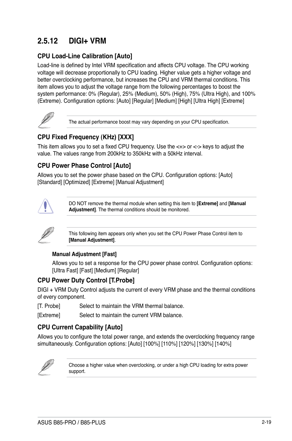 12 digi+ vrm | Asus B85-PRO User Manual | Page 49 / 80