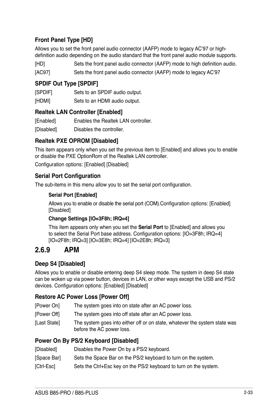 9 apm | Asus B85-PRO User Manual | Page 63 / 80