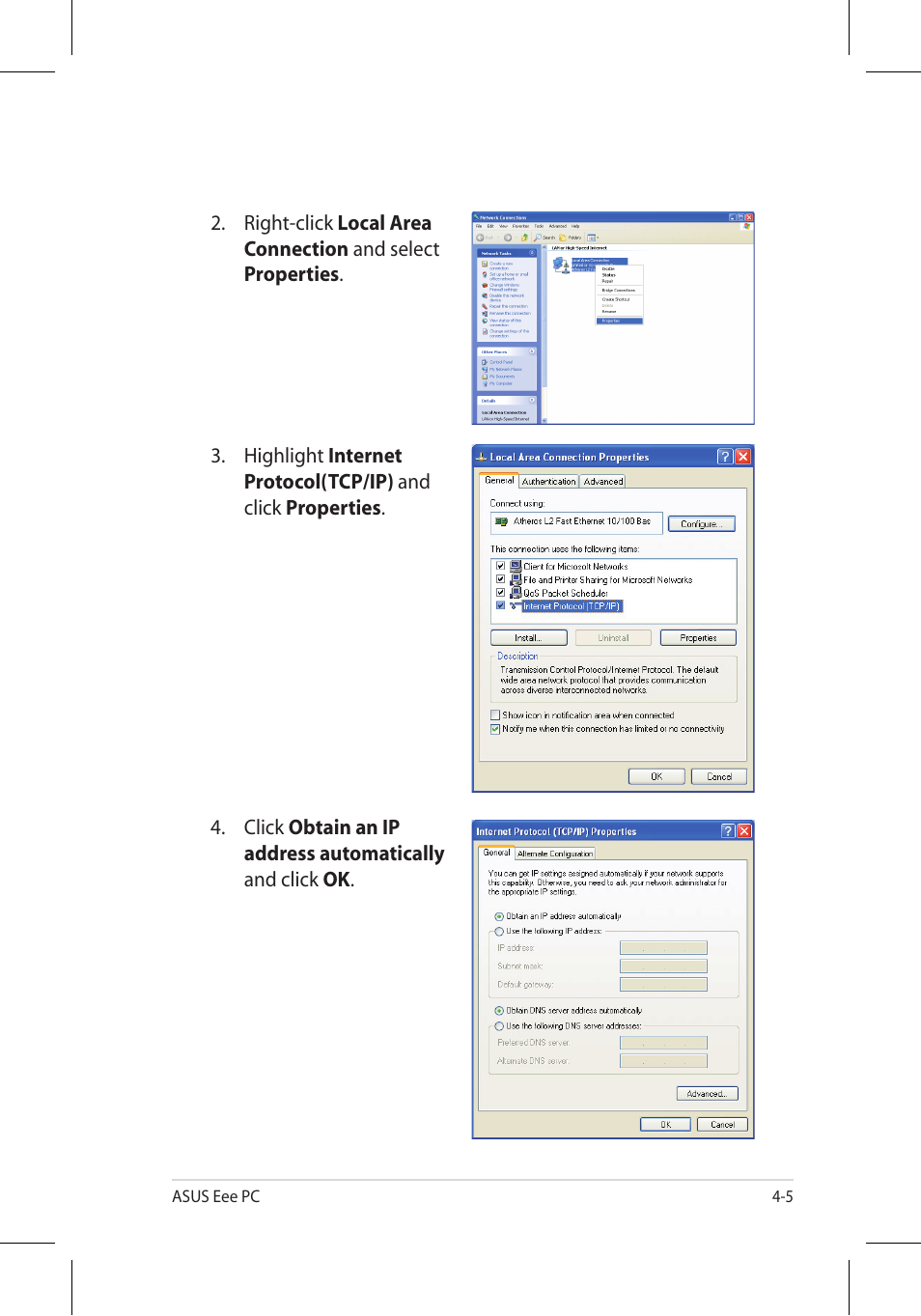 Asus Eee PC 8G/Linux User Manual | Page 45 / 80