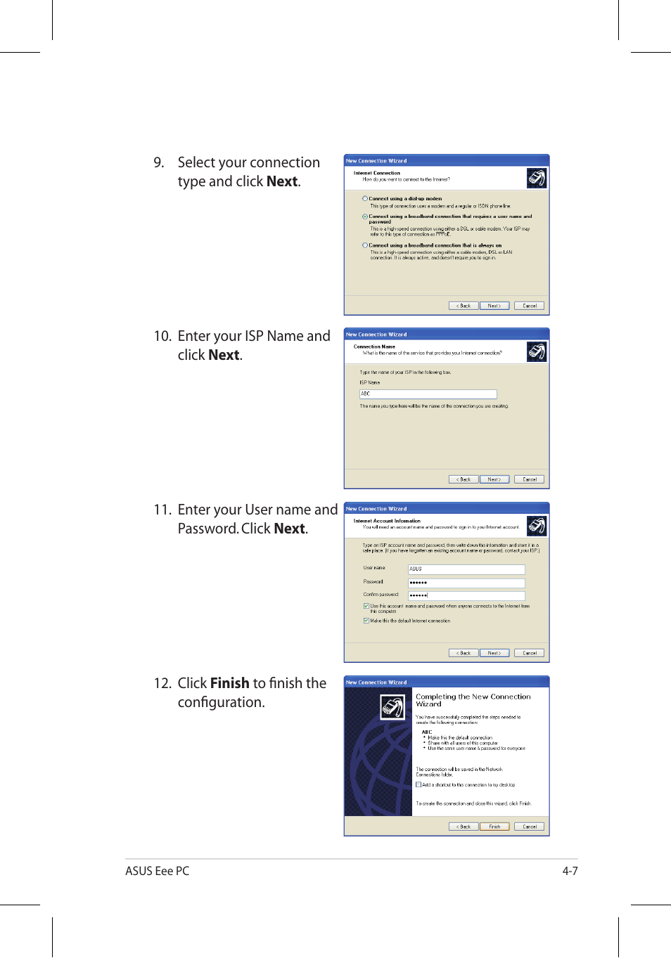 Asus Eee PC 8G/Linux User Manual | Page 47 / 80