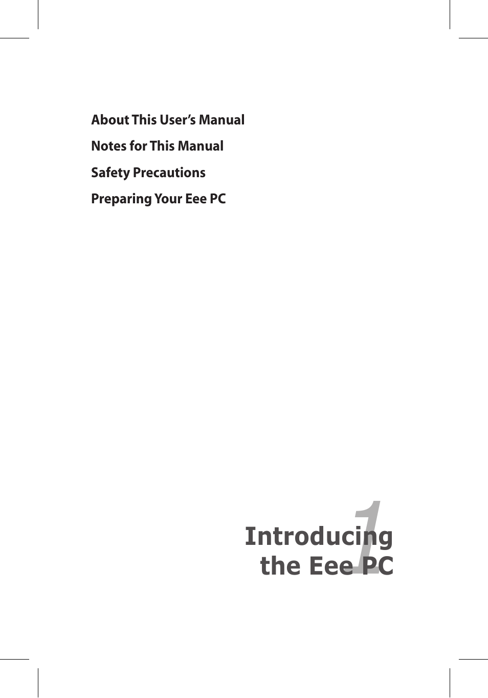 Asus Eee PC 8G/Linux User Manual | Page 5 / 80