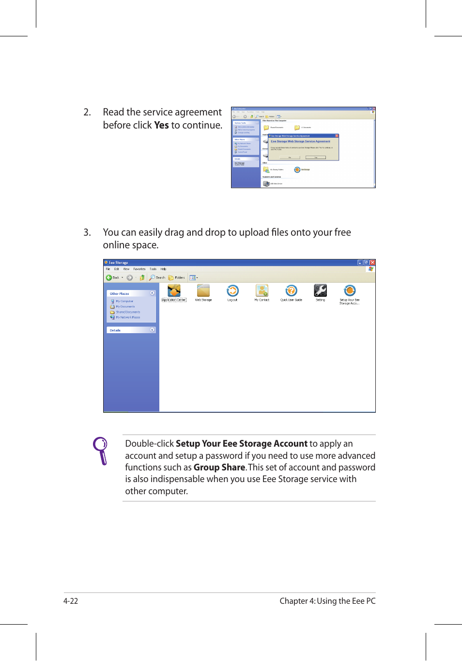 Asus Eee PC 8G/Linux User Manual | Page 62 / 80